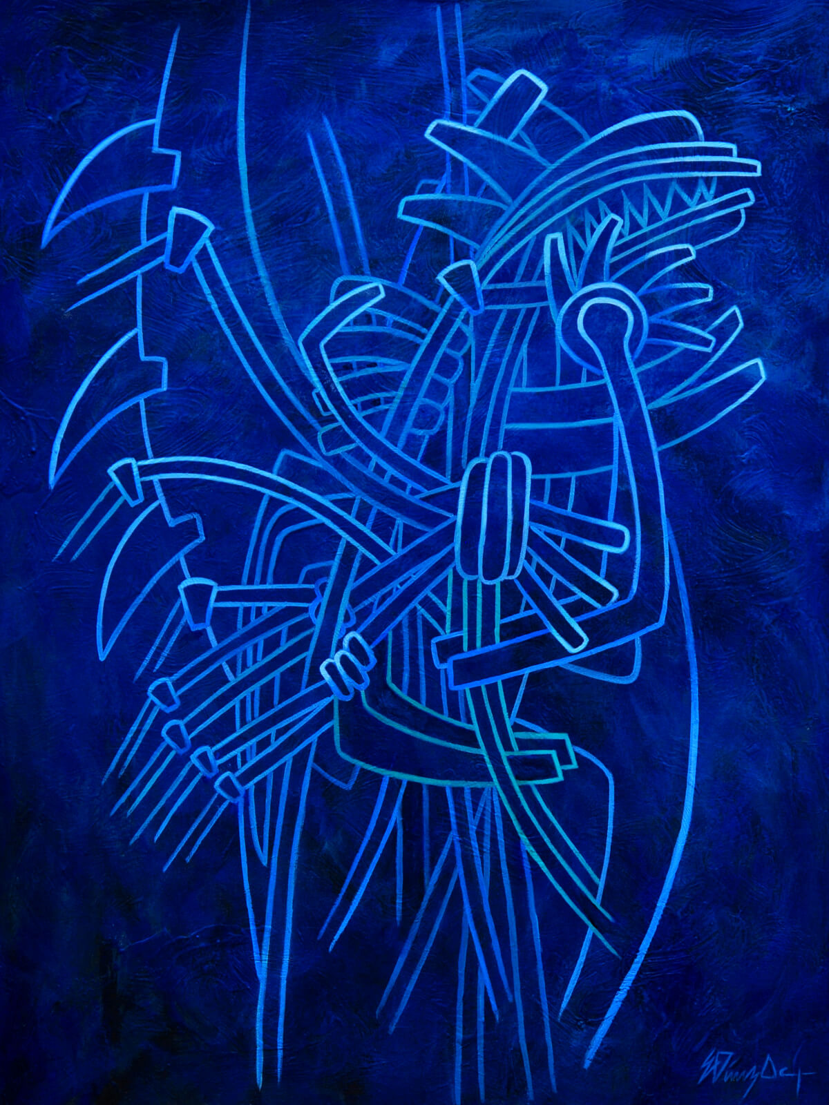 BLUE-BILLED CURASSOW 